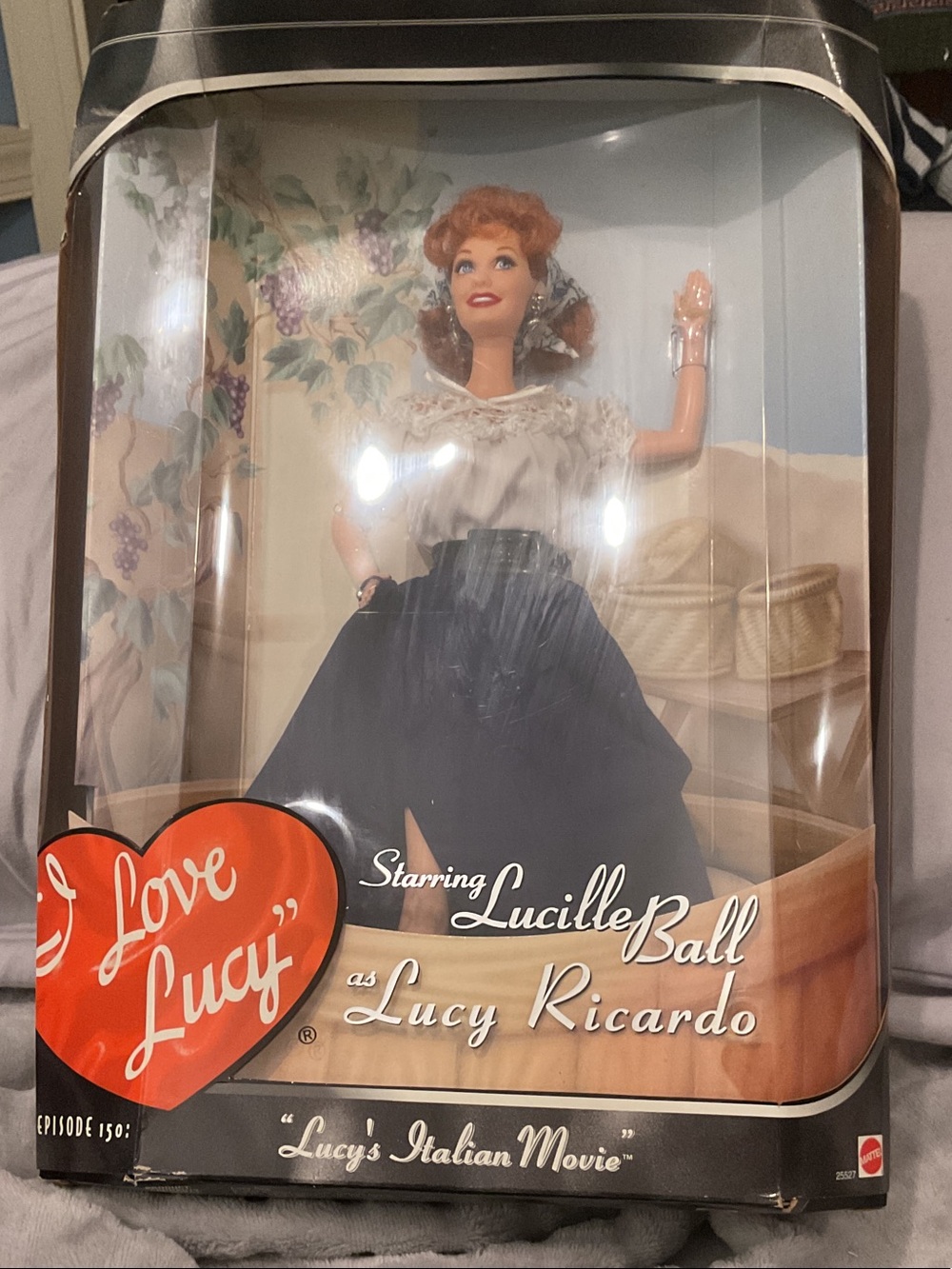Mattel I Love Lucy Doll in Navy Skirt and White Blouse